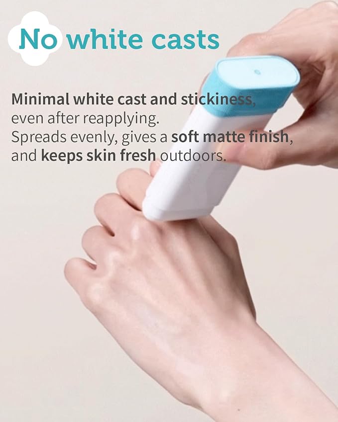 Sun Lotion SPF 40 & Sun Stick SPF 50-100% Zinc Oxide Mineral Sunscreen - No White Cast - Vegan Reef-Safe for Babies Kids Adults - Korean Skincare, 2.82oz & 0.49oz-Velvo Beauty