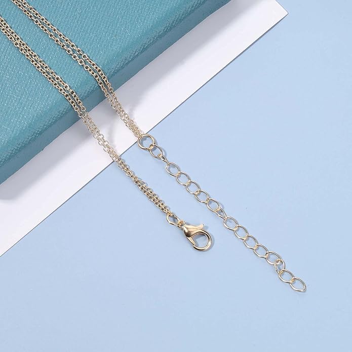 Boho Layered Pearl Necklace Choker Gold Pearl Pendant Necklace Multi Layer Vintage Necklace Chain Bridal Necklace Jewelry for Women and Girls-Velvo Beauty