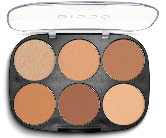 Bissú Contouring Powder Palette (6 colors) (02 Medium to Bronzed)-Velvo Beauty