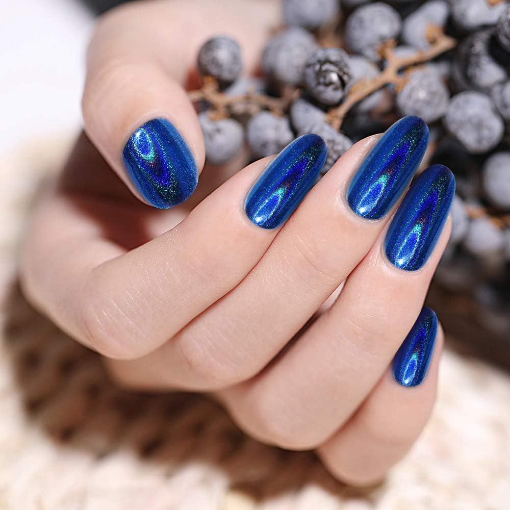 Artdone 36 Jars Chrome Nail Powder Nail Art Fimo Decoration Metallic Mirror Effect Holographic Aurora Chameleon Pigment Powder 1g/Jar Pearl for Resin Craft & Nail Art-Velvo Beauty