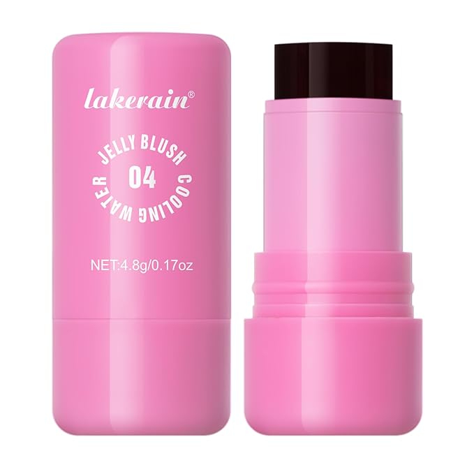 Multi-Use Cooling Water Jelly Blush/Lip Tint & Eye Shadow - Sheer Stain withBuildable Watercolor Finish - Long-Lasting Moisture - 1,000+ Swipes Per Stick - Jelly Texture for Lip & Cheek (Berry)-Velvo Beauty