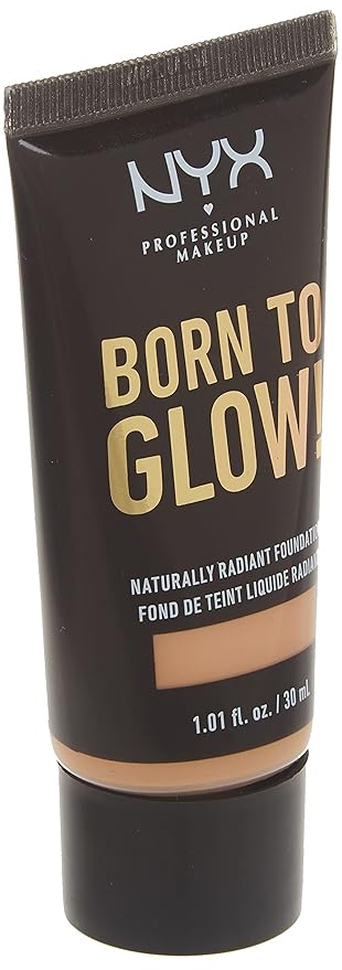 NYX PROFESSIONAL MAKEUP Born To Glow Naturally Radiant Foundation, Medium Coverage - Natural-Velvo Beauty
