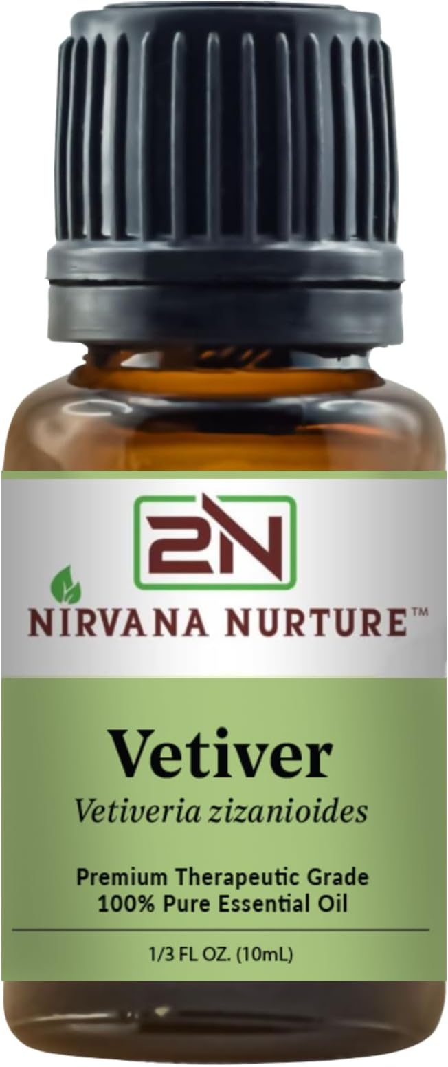 Vetiver Essential Oil 100% Pure Premium Therapeutic Grade, Undiluted - Aromatherapy Diffuser for Calm and Relaxation, Skin Care, Hair Care-Velvo Beauty