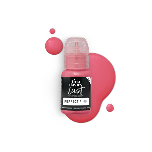 Tina Davies Professional Envy & Lust Lip Pigments - Permanent Lip Makeup - Colors Heal True to Tone - High Retention - Lust Perfect Pink, 1/2oz/15ml Bottle-Velvo Beauty