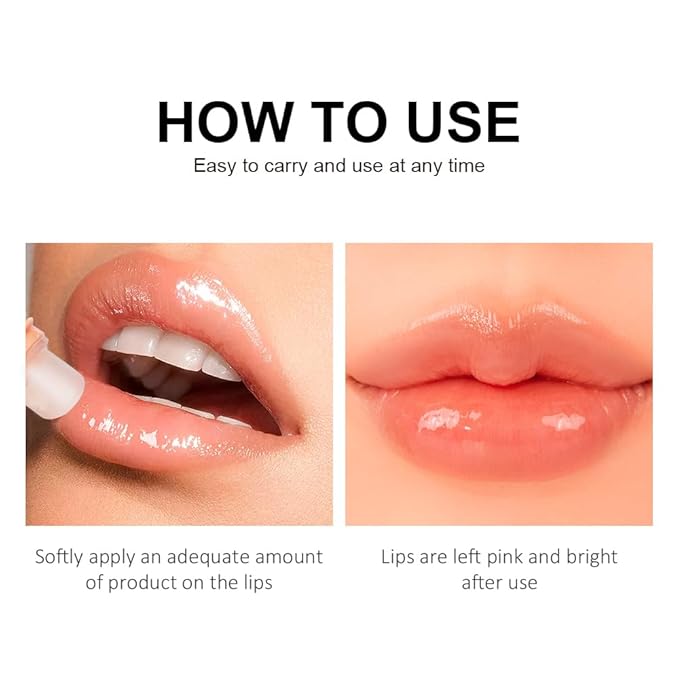 4Pcs Lip Glowy Balm | Lip Sleeping Mask | Plumping Lip Gloss | Tinted Lip Balm (Grape, Peach, Berry, Grapefruit)-Velvo Beauty