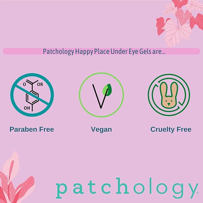 Patchology Happy Place Under Eye Patches - Anti Aging Eye Gels - Under Eye Mask For Dark Circles and Puffy Eyes Care, Treatment & Moisturizer - Eye Bags, Puffiness & Wrinkles Reducer (5 Pairs)-Velvo Beauty