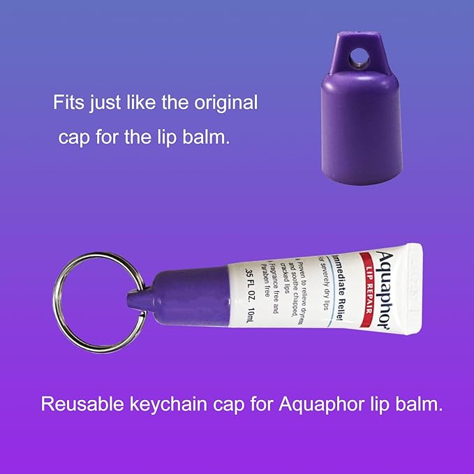 PIAOLGYI Cover for Aquaphor Lip Repair,Compatible with Aquaphor Lip Balm 0.35 FL OZ,Purple(ONLY Cover)-Velvo Beauty