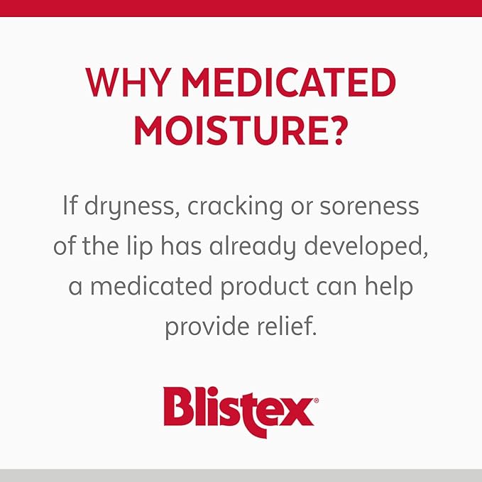 Blixtex Lip Medex Lip Protectant - Relieves Chapped and Sore Lips (2 Pack) (.25oz)-Velvo Beauty