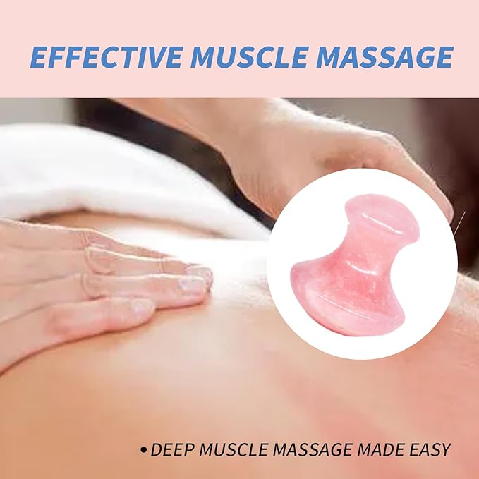 Mushroom Gua Sha Natural Rose Quartz Aventurine Gua Sha Mushroom Face Massager Stone for Eye Neck Beauty Spa Relaxing Massage Stone Facial Massage Spa Relaxing Meditation Guasha Scraping Massage Tool-Velvo Beauty