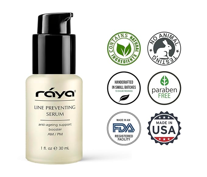 RAYA Line Preventing Serum (507) | Active, Anti-Aging Facial Treatment for All Skin | Helps Reduce Fine Lines and Wrinkles-Velvo Beauty