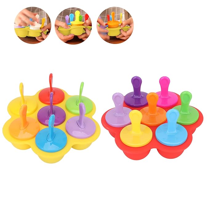 Cube Ice Roller, Reusable Silicone Ice Tray Fine Lines Removal Facial Beauty Ice Roller Skin Care Tools for Face Eyes Lubricate the Skin(yellow)-Velvo Beauty