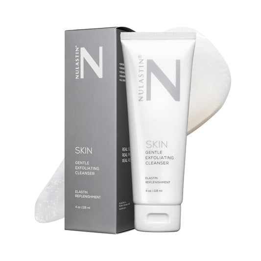 NULASTIN Gentle Exfoliating Face Wash for Women & Men - SKIN Facial Cleanser - Sulfate-Free, Vegan-Friendly & Cruelty-Free - Melt Makeup & Scrub Impurities Away with Every Wash (4 Oz)-Velvo Beauty