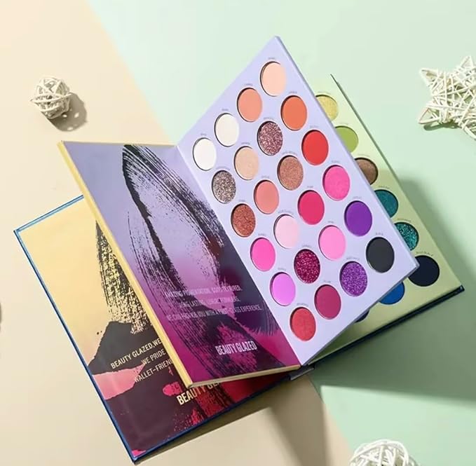 Generic Majical Book of Beauty Makeup Palette, 72 Colors, 3-Layer Folding Book, Eyeshadow Palette, Long Lasting-Velvo Beauty