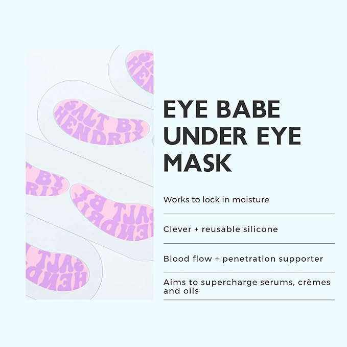 SALT BY HENDRIX - Eye Babe Under Eye Mask (Reusable Silicone Eye Masks) | Clean, Non-Toxic, Natural Skincare-Velvo Beauty