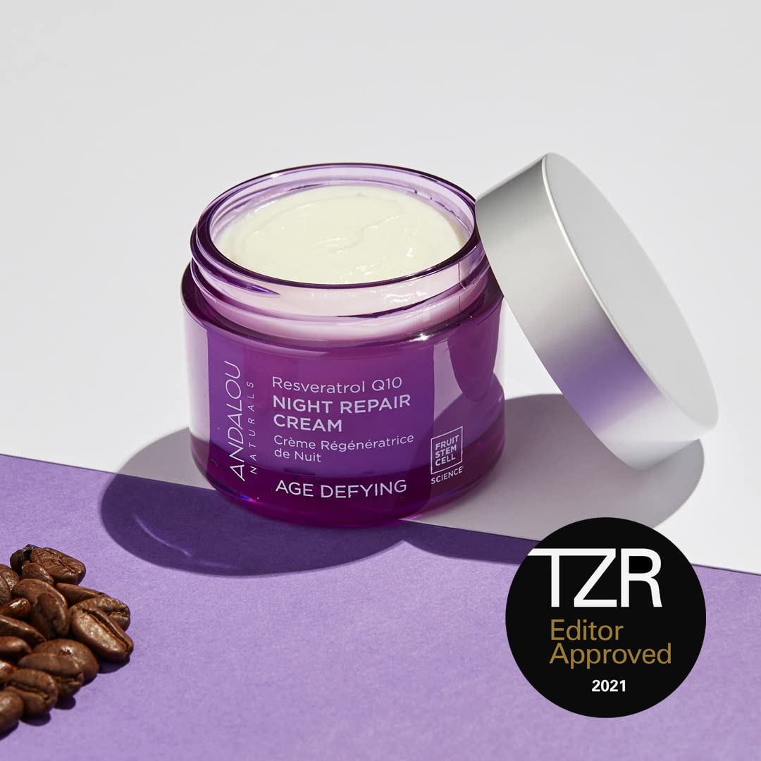 Andalou Naturals, Night Repair Cream Fruit Stem Cell, 1.7 Ounce-Velvo Beauty