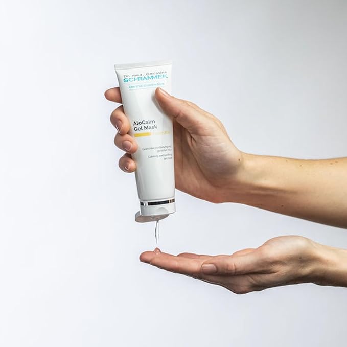 Schrammek Dr AloCalm Gel Mask (2.5 fl oz) – Intensive Skincare with Aloe Vera & Hyaluronic Acid - Hydrates Skin - All Skin Types - Post-Sun Care-Velvo Beauty