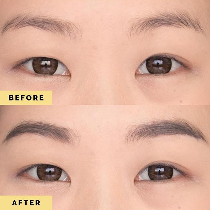 Elizabeth Mott Eyebrow Gel - Queen of the Fill Tinted Brow Filler, Volumizer & Setter - Defines, Shapes & Covers Grays - Water-Resistant, Long-Lasting, Smudge-Proof - Cruelty-Free, Black Shade, 4g-Velvo Beauty