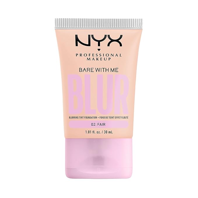 NYX PROFESSIONAL MAKEUP Bare With Me Blur Skin Tint Foundation Make Up with Matcha, Glycerin & Niacinamide - Fair-Velvo Beauty
