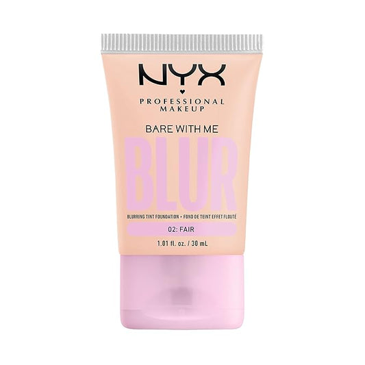 NYX PROFESSIONAL MAKEUP Bare With Me Blur Skin Tint Foundation Make Up with Matcha, Glycerin & Niacinamide - Fair-Velvo Beauty