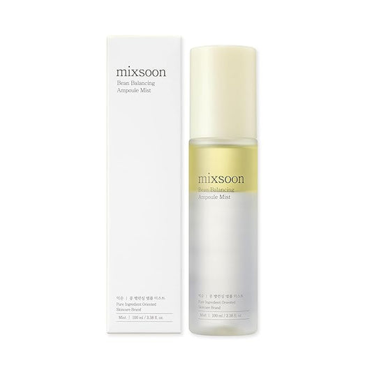 mixsoon Bean Balancing Ampoule Mist Skin moisturizer and Oil balance For Hydrated Radiance Korean Glass Skin Care 3.38 fl. oz. / 100ml-Velvo Beauty