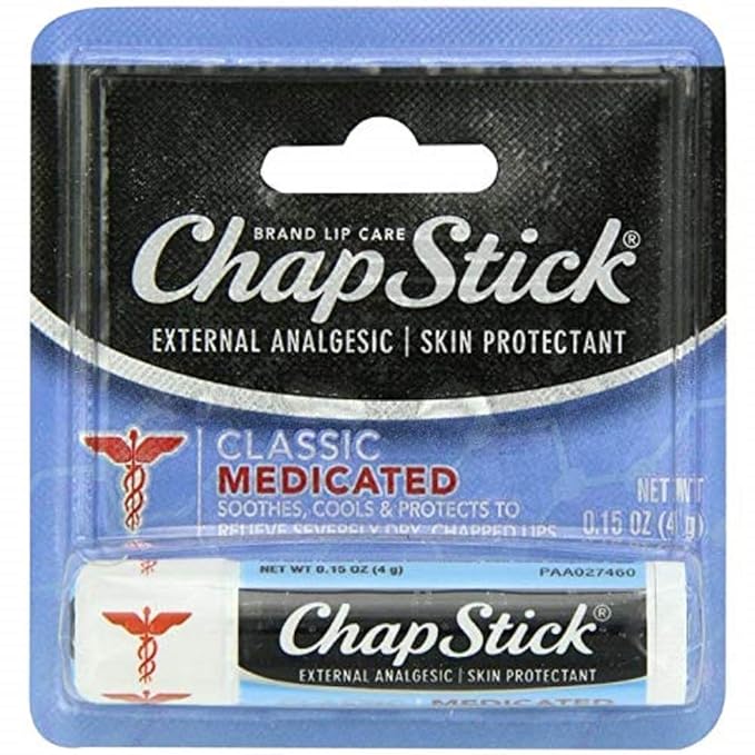 Chapstik Med Stick Size .15z Chapstick Medicated Lip Balm .15oz-Velvo Beauty