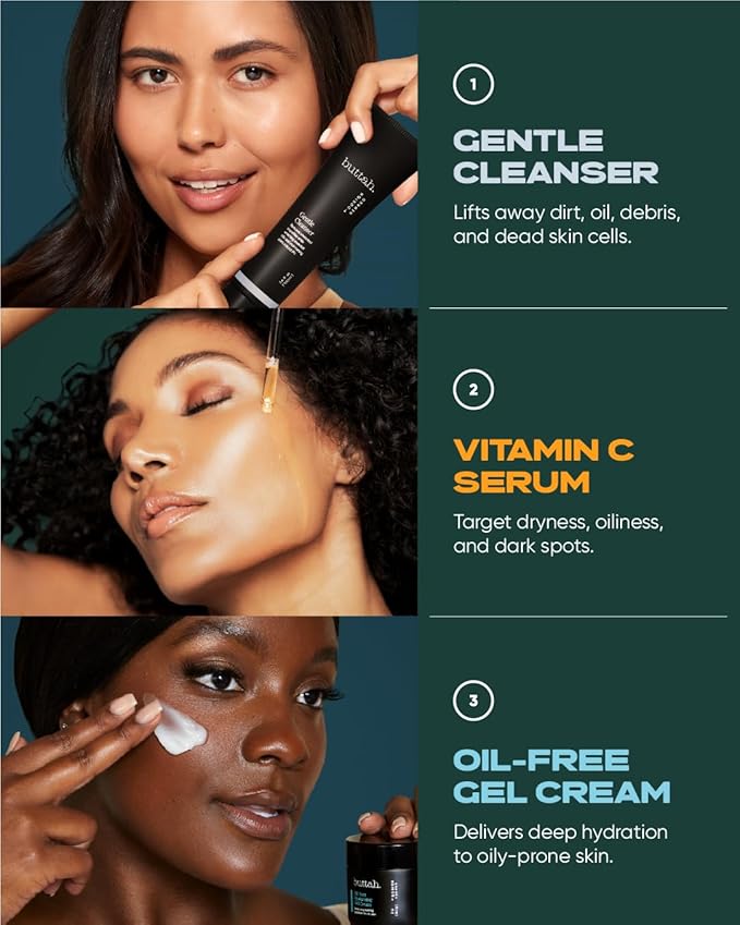 Buttah Skin by Dorion Renaud Oil-Free Hyaluronic Gel Cream 2oz - Daily Moisturizer - Hyaluronic Acid for Deep Hydration - AM & PM Moisturizer - Naturally Based Skin Care - Black-Owned Skincare-Velvo Beauty