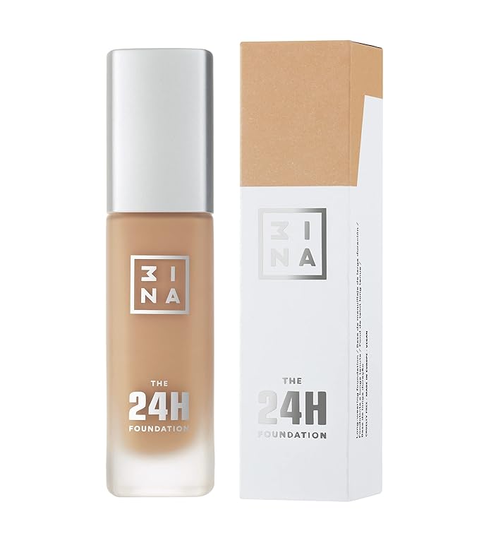 3INA The 24H Foundation 633-24H Long-Wearing Formula - Medium To High Buildable Coverage - Smooth Matte Finish - Expanded Shade Selection - Waterproof, Cruelty Free, Vegan Makeup - 1.01 Oz-Velvo Beauty