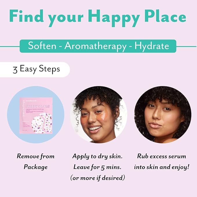 Patchology Happy Place Under Eye Patches - Anti Aging Eye Gels - Under Eye Mask For Dark Circles and Puffy Eyes Care, Treatment & Moisturizer - Eye Bags, Puffiness & Wrinkles Reducer (5 Pairs)-Velvo Beauty