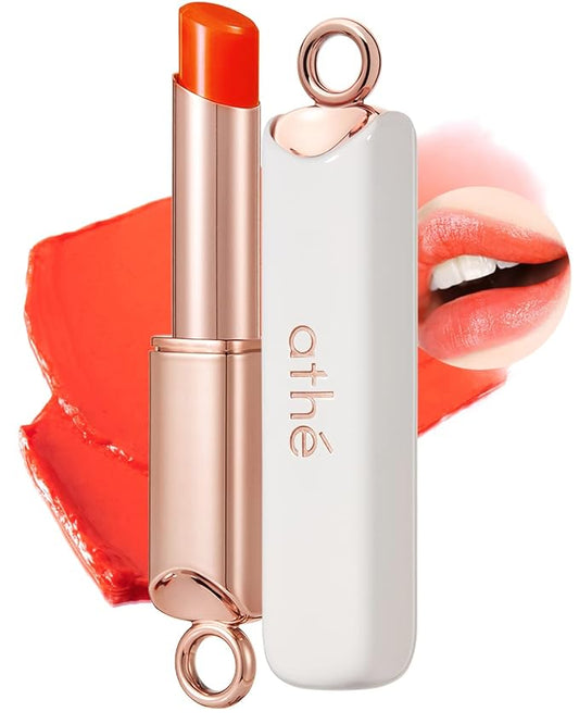 ATHÉ Authentic Lip Balm 10 JOYFUL (Tinted), Lightweight Wear & Plumping Lips without Stickiness, Moisturizing & Nourishing Plant-Based Vegan Chapstick for Dry, Petrolatum Free, Cruelty-Free-Velvo Beauty