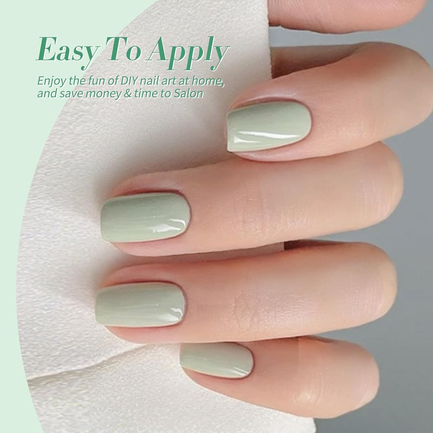 Born Pretty Christmas Green Gel Nail Polish,Jelly Transparent Gel Polish,Cat Magnetic Eye,Shimmer Glitter Green Gel Polish Kit for Salon Manicure and Nail Art DIY at Home 6Colors-Velvo Beauty