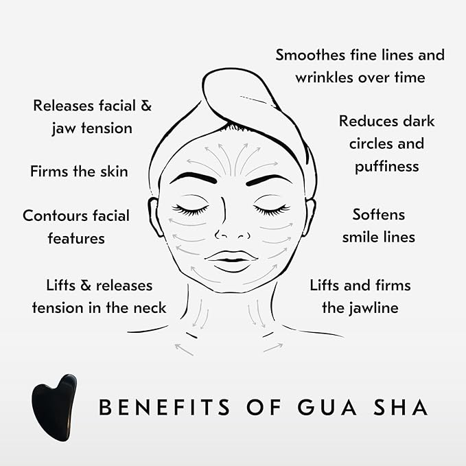 Mount Lai Obsidian Gua Sha Facial Tool – The Stone of Transformation – 100% Genuine Black Obsidian Stone Face Sculpting Tool for Lymphatic Drainage, Puffiness Reduction & Jaw Tension Relief-Velvo Beauty
