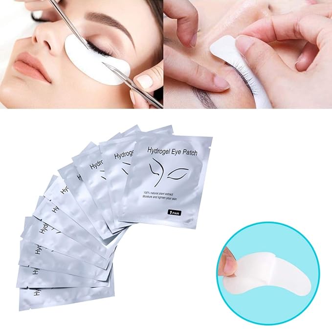 50 Pairs Set, Under Eye Pads, Comfy and Cool Under Eye Patches Gel Pad for Eyelash Extensions Eye Mask Beauty Tool-Velvo Beauty
