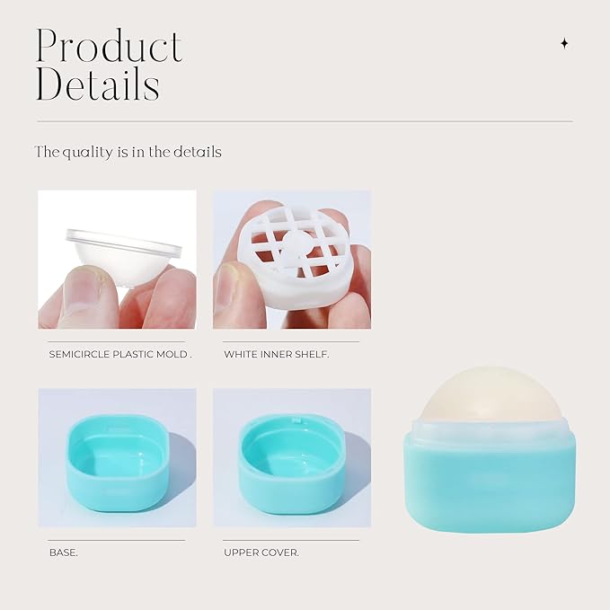 0.25 oz（7g） Empty Lip Balm Square Containers Tubes Lipstick 12 Pieces for Make Natural Lip Balm Lip Care - DIY & BPA FREE (Blue)-Velvo Beauty