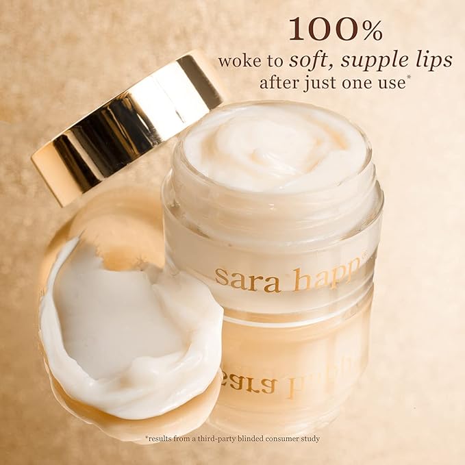 Sara Happ The Dream Slip Overnight Lip Mask Gently Restore, Heal and Renew Lips Overnight with Lip Repair Lipids & Hyaluronic Acid, 0.5 oz.-Velvo Beauty