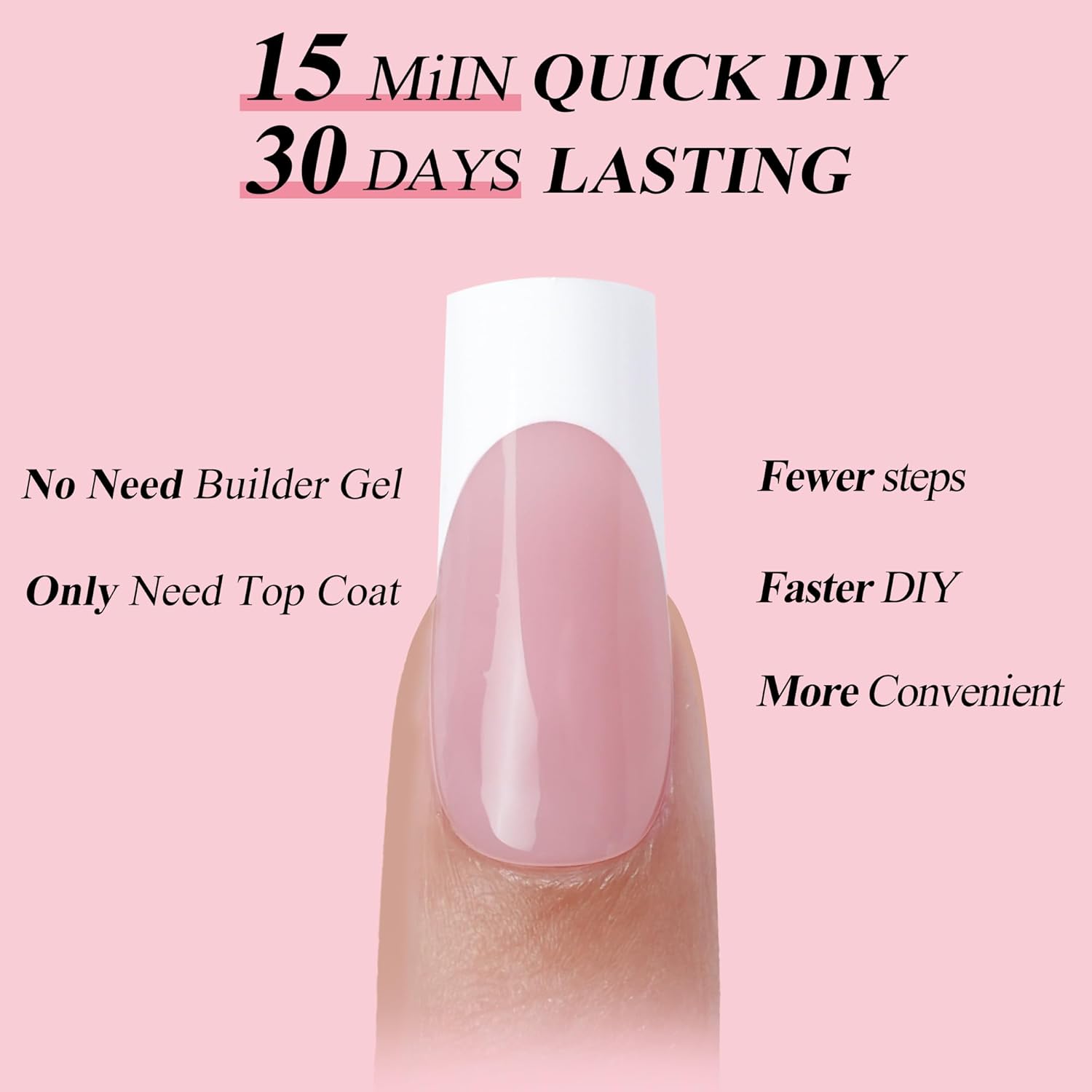 French Gel Nail Tips - Jofay Fashion French Tip Press on Nails, 10-Piece Set 320Pcs Short Square Nail Tips, Pre-applied Tip Primer & Base Coat, No Need to File Fake Nails for Nail Extension, 16 Sizes-Velvo Beauty