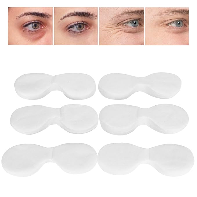 Eye Mask Paper, 600pcs Disposable Ultra-thin Eye Mask Paper DIY Beauty Salon Eye Mask Sheet DIY Eye Mask Paper Beauty Salon Eye Mask Sheet for Moisturizing Eye Care Tool Suitable for All Skin Types-Velvo Beauty