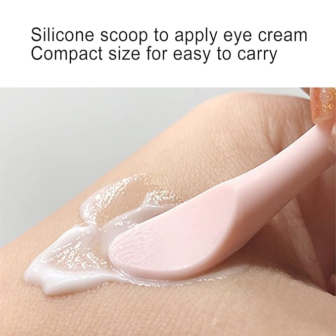 2pcs Eye Cream Applicator Stick,Jadestone Eye Massage Sticks Silicone Scoop Tool For Eye Anti Wrinkle Reduce Puffiness Fatigue Relief()-Velvo Beauty