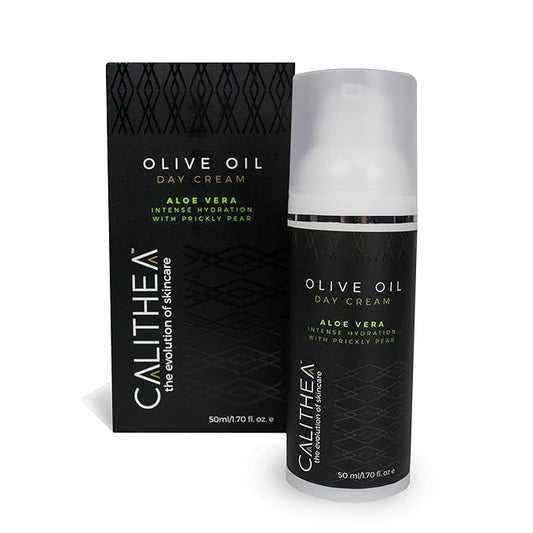 Calithea Day Cream Facial Moisturizer for Healthy, Glowing, Balanced Skin with Aloe Vera, Prickly Pear, Olive Oil-Velvo Beauty