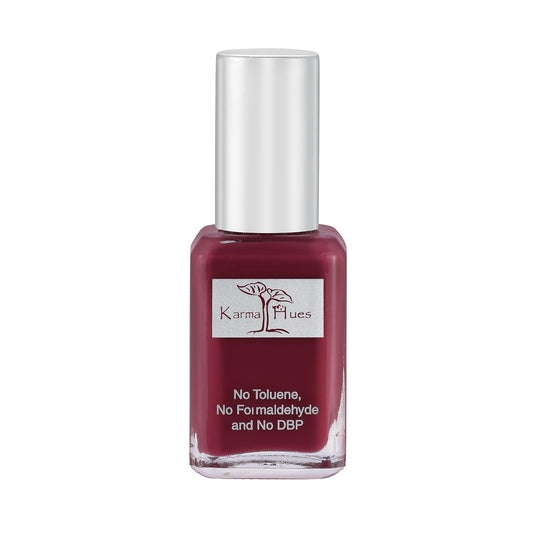 karma organic Natural Nail Polish, Vegan, and Cruelty-Free, No Toluene, No Formaldehyde, No DBP, and Free of TPHP, Rum Runner-Velvo Beauty