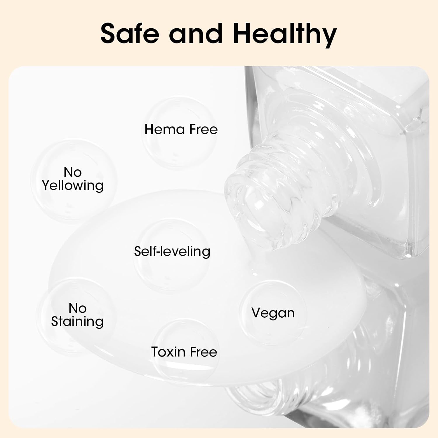 GELLEN Clear Nail Polish Base Coat Sheer Tinted Milky White, Natural Color Regular Nail Polish, Calcium Formula Strengthens Nails, Enhances Nails Natural Look, Quick Air Dry, Hema Free, Non-toxic-Velvo Beauty