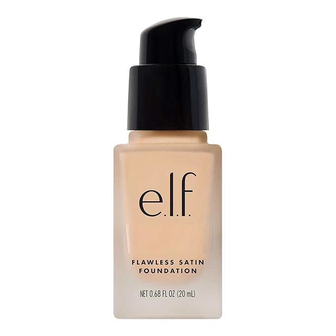 e.l.f. Flawless Finish Foundation, Lightweight & Medium Coverage, Semi-Matte Finish, Light Ivory, 0.68 Fl Oz (20mL)-Velvo Beauty