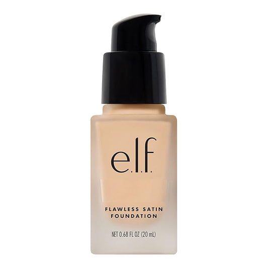 e.l.f. Flawless Finish Foundation, Lightweight & Medium Coverage, Semi-Matte Finish, Light Ivory, 0.68 Fl Oz (20mL)-Velvo Beauty
