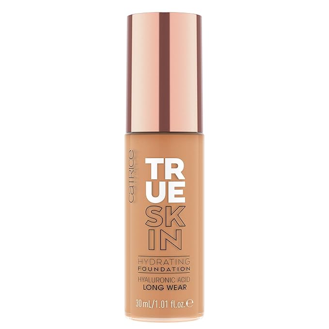 Catrice | True Skin Hydrating Foundation | Lightweight Buildable Coverage with Hyaluronic Acid and Watermelon Seed Oil | Vegan & Cruelty Free (070 | Warm Caramel)-Velvo Beauty