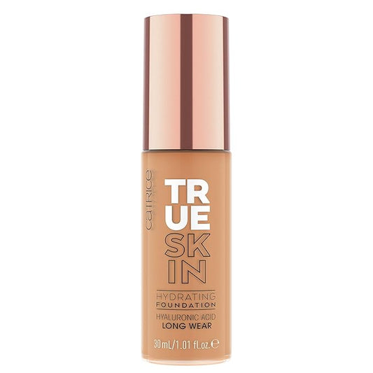 Catrice | True Skin Hydrating Foundation | Lightweight Buildable Coverage with Hyaluronic Acid and Watermelon Seed Oil | Vegan & Cruelty Free (070 | Warm Caramel)-Velvo Beauty