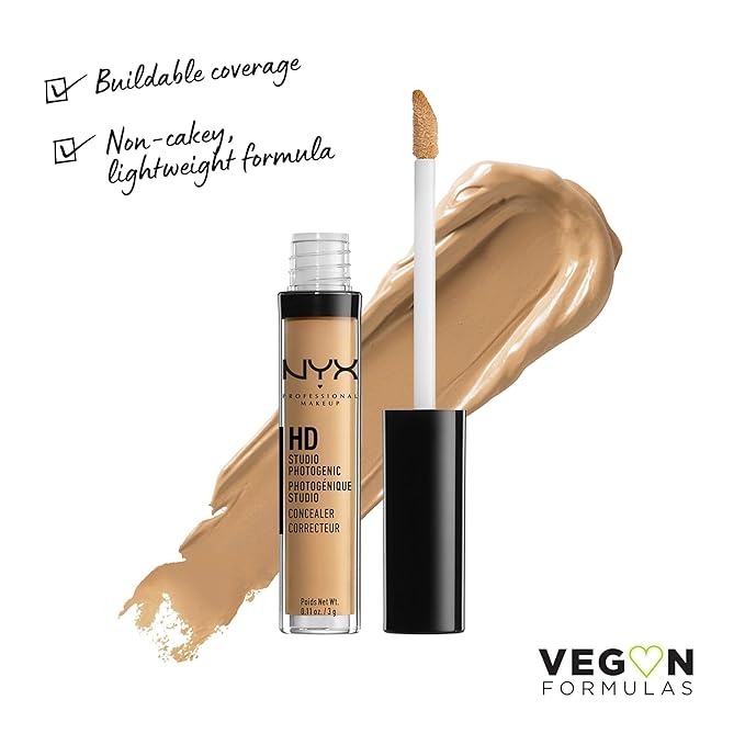 NYX PROFESSIONAL MAKEUP HD Studio Photogenic Concealer Wand, Medium Coverage - Caramel-Velvo Beauty