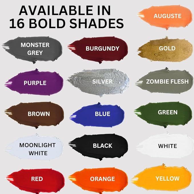 Mehron Makeup Color Cups | Stage, Foundation, Face Paint, Body Paint, Halloween | Face Paint Makeup | Greasepaint .5 oz (14 g) (Black)-Velvo Beauty