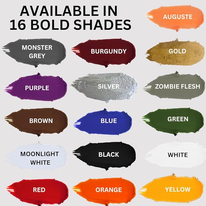 Mehron Makeup Color Cups | Stage, Foundation, Face Paint, Body Paint, Halloween | Face Paint Makeup | Greasepaint .5 oz (14 g) (Auguste)-Velvo Beauty