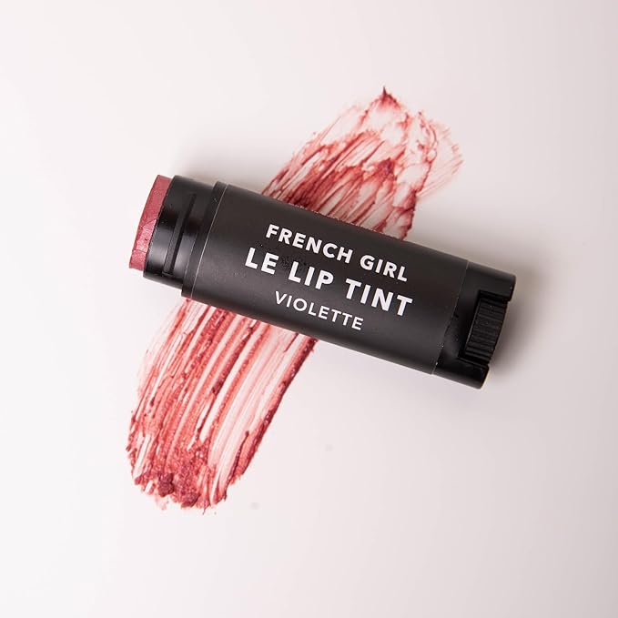 French Girl Le Lip Tint - Moisturizing & Hydrating Lip Balm for Sheer, Buildable Coverage & Shine, Clean Formula, Organic Ingredients, Vegan & Cruelty-Free-Velvo Beauty
