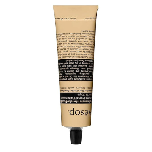 Aesop Rejuvenate Intensive Travel Body Balm | Deeply Nourish Very Dry Skin with Shea Butter and Coconut Oil | 3.4oz / 100 mL-Velvo Beauty