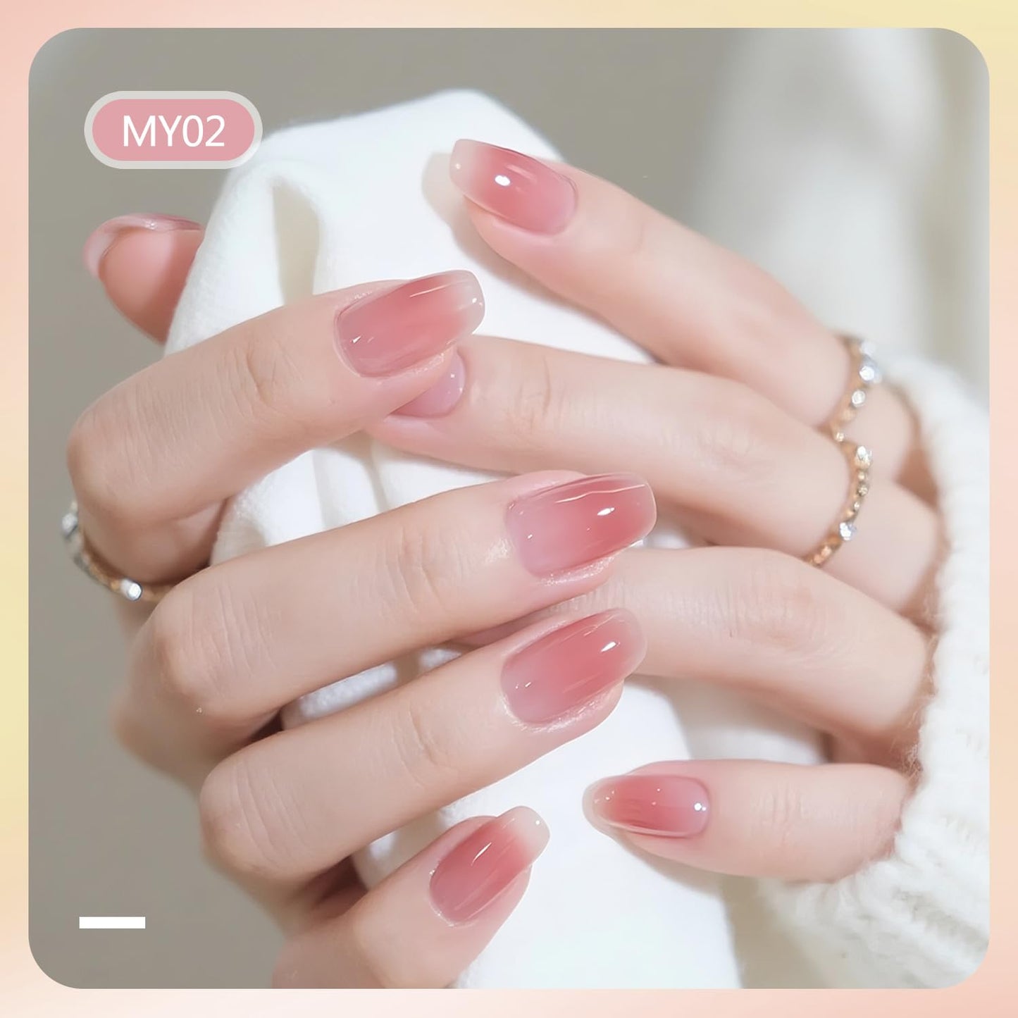 Jelly Nail Polish Set, 10 Color With 2PCS Base and Top Coat Quick Drying High Gloss Shine Jelly Nail Polish Translucent Amber Gray Red Nude Color Holiday Gift Giving-Velvo Beauty